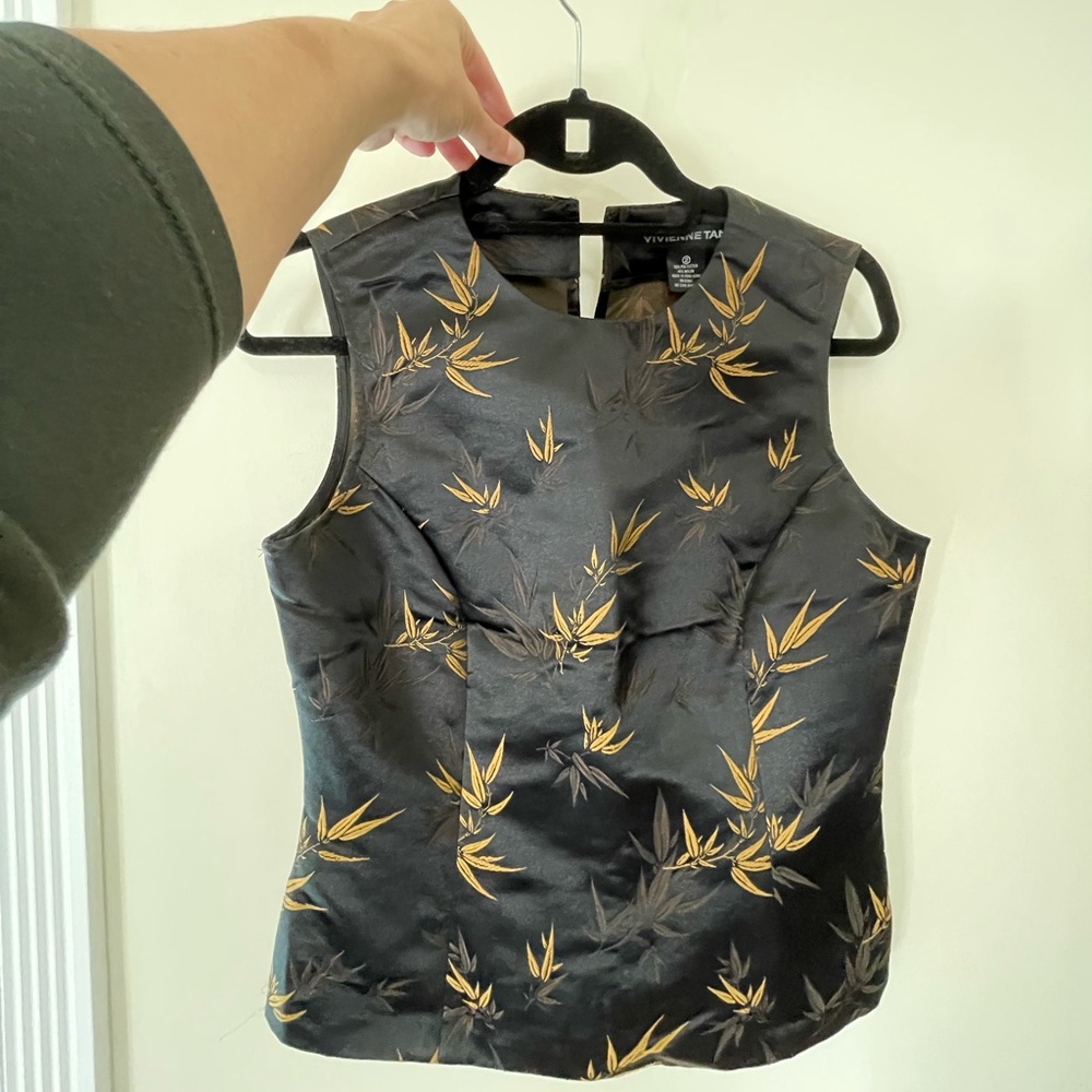 Vivienne Tam Golden Leaf Garment